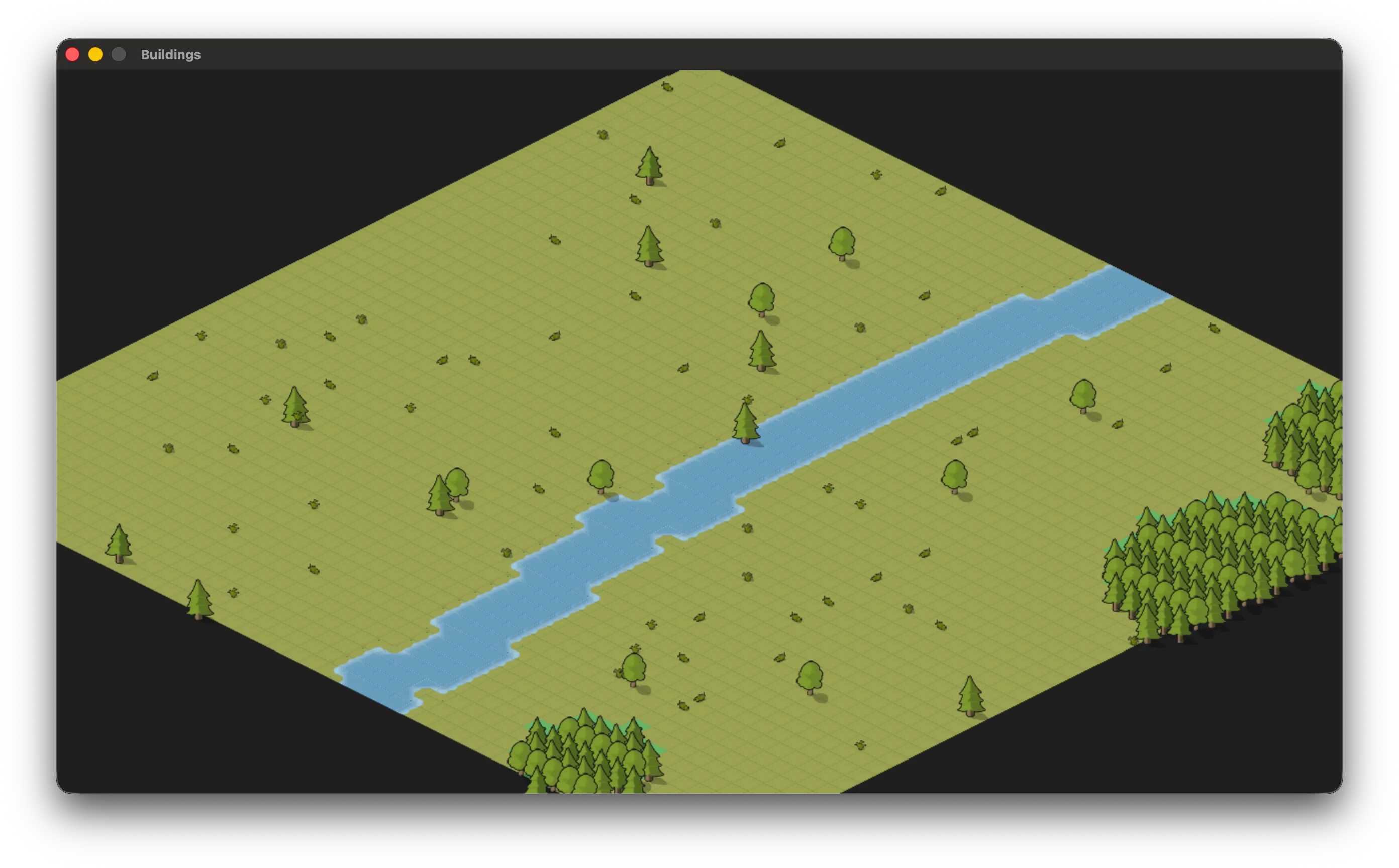 Un screenshot de mon city builder